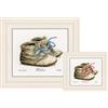 VERVACO Kit Punto Croce Contato Scarpe per Bambini Annuncio Nascita Punto Croce ca. 18 x 15 cm Regalo Personalizzato Set Fai da Te attività Creative Adulti Benvenuto Bambino Cross Stitch