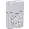 Zippo Accendino antivento Harley Davidson Freedom Machine, cromato lucido, ricaricabile, fiamma regolabile, confezione regalo, in metallo, prodotto negli Stati Uniti