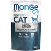 Monge Grill Grain Free Sterilised Cat bocconcini 85 gr - Trota Cibo umido per gatti