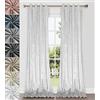 Home Direct Coppia di tende in velluto riccio, con occhielli, tenda, non foderate, 2 pannelli, 140 x 240cm Bianco con sottotono crema