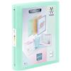 Viquel - Raccoglitore flessibile A4 MAXI personalizzabile - 4 anelli - dorso 4 cm - Per documenti A4 - Verde traslucido
