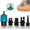 FIPASEN Adattatore per Pompa Paddle Board, FIPASEN Convertitore della Valvola dell'Aria con 4 Ugelli Valvola Aria per Gonfiare Stand Up Paddle Board/Gommone/Letto Gonfiabile, per Pompa Aria Convenzionale