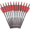 TY Archery Tiro con L'Arco Bolt per Balestra in Carbonio R9 Cobra Adder Frecce con Ali da 2 Pollici Caccia con Balestra (Confezione da 12)