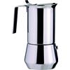 ILSA Caffettiera Espresso Turbo Express, Acciaio Inox 18/10, Tazze 9, Capacità 60 cl