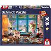 Schmidt 58344 Al tavolo dei puzzle, puzzle da 1000 pezzi
