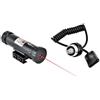 JS-TACTICAL LASER ROSSO CON ATTACCO WEAVER-11MM E CAVO REMOTO
