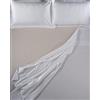 LENZUOLISSIMI - Lenzuola in Raso di Cotone Satin 300 Fili con Angoli Matrimoniale Queen 160x200 cm Made in Italy - Beige Chiaro