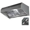 Ristotecno Cappa aspirante a Carboni Attivi a parete con motore ed illuminazione a LED, prof. 90 cm - 100x90x60H - AISI 430