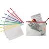 Djois Tarifold ES 509019, Lotto di 12 sacchetti di archivio con cerniera in rete A4, cartelline A4 in plastica impermeabile per documenti, ricevute cancelleria ufficio viaggio scuola, casa,