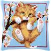 VERVACO Kit Cuscino Punto Croce SOSPESO Set Ricamo Principianti Cuscini Gobelin Decorativi ca. 40 x 40 cm Accessori per Lavoretti Creativi DIY Casa Decor Hobby Adulti Cross Stitch