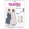 burdastyle Burda B2768 - Cartamodello per realizzare vestito da donna lungo stile nobildonna, taglie varie, 19 x 13 cm