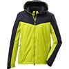 Killtec Men's Giacca funzionale con cappuccio e paraspruzzi, impacchettabile, impermeabile - KOS 28 MN JCKT, spring green, L, 38293-000