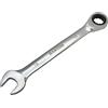 DAKCOS Chiave combinata a cricchetto 19 mm - Chiave combinata metrica a cricchetto in CR-V con finitura cromata opaca