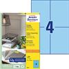 Avery Zweckform Avery Universal Labels, Blue 105x148mm