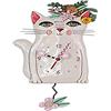Allen Designs Pretty Kitty Orologio, Resina, Multicolore, 18 x 35 x 2 cm