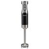 BEPER P102FRU100 Frullatore a immersione, Acciaio/ABS,600 W, Frusta removibile,4 Lame in acciaio con cappa para schizzi, Velocità selezionabili, Funzione ad impulsi, Funzione turbo, Nero/Grigio