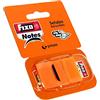 Fixo Notes 65006652 Marcatori adesivi con dispenser arancione, PET, 25 x 43 mm