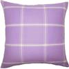 The Pillow Collection Sabriyya Plaid Cuscino giacinto, Viola