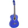 GEWA Chitarra classica, Chitarra Basic, corpo tiglio, tastiera in legno di pakka, meccaniche cromate, 3/4 blu