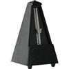 Wittner Metronomo Taktell forma piramidale Sistema Maelzel Serie 810 - Custodia in legno massello - Con campana - Rovere nero opaco - Non richiede batterie - Made in Germany