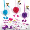 Baker Ross AX832 Kit Decorazioni di Pompon Principessa Cigno - confezione da 3, Articoli Creativi di Arte e Artigianato per i Bambini da Realizzare e Decorare