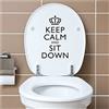 Finest Folia K153-05 keep calm - Adesivo decorativo per WC