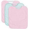 Ti TIN | Pack 3 Bavaglini Impermeabili Bambina con chiusura in Elastico 90% Cotone - 10% Poliestere | Confezione da 3 Bavaglini per bambino oltre 1 anno, | 32x36 cm