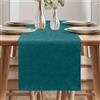 ARVOV Runner da tavolo primaverile moderno, lavabile, effetto lino, impermeabile, per sala da pranzo, feste, vacanze, decorazione, colore: verdeazzurro, 40 x 180 cm