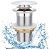 Maloftars Piletta di scarico universale per lavabo, senza troppopieno