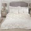 Emma Barclay Set di Biancheria da Letto con Copripiumino Matrimoniale in Jacquard con Motivo Farfalle, 100% Poliestere, Crema, Doppio