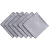 DII Chambray Kitchen Collezione da Tavolo, Cotone, Grigio, 50.8 x 50.8 cm (Set of 6), 6 unità