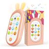 Richgv Telefono Giocattolo per neonato, cellulare giocattolo per bambini. Baby Smart Phone, Giocattoli elettronici per l'apprendimento, Musica, Numeri, Animali.dormire. Regalo per Neonato 6 Mesi +