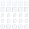 JSMTKJ 20PcS Resina Stampi Gioielli 5 stili Stampi per Resina Collana Stampi Silicone Resina Epossidica con Foro per Appendere Gioielli Portachiavi Ciondoli Fai Da Te in Resina