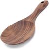 Duokon Cucchiai da Riso, Pala di Riso in Legno Naturale, Cucchiaio da Servizio in Padella Antiaderente, Cucchiai da Cucina per Riso, con Foro per Appendere, Regalo