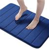 Homaxy zerbino Ingresso casa 40 x 60 cm, Morbido e Lavabile Zerbino da Interni per Interno, Antiscivolo e Essorbente zerbino,Tappeto Entrata Interno Resistente Sporco, Blu mare