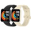 MIJOBS 2 Cinturini Compatibili con Redmi Watch 2 Lite & POCO Watch Cinturino in Silicone Braccialetti Sportivi Bracciale Impermeabile Cinturino di Ricambio per Xiaomi Redmi Watch 2 Lite Braccialetto