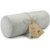 Totsy Baby Cuscino cilindrico per cervicale lombare e ginocchia per letto o divano 40x15 cm - cuscini cilindrici per corpo e yoga in schiuma con fodere in Grigio Velluto