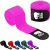 BBGuards Fasce Boxe 5 Metri Semi-Elastiche e con Passante per Il Pollice. Bendaggi Boxe Uomo e Donna (Kick Boxing, Muay Thai, MMA, Arti Marziali, fitboxing). Nastri Boxe Traspiranti (Nero)
