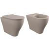 CERAMICA FLAMINIA Sanitari filo muro Argilla Flaminia App Plus vaso Goclean bidet e coprivaso rallentato slim