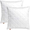 sleepling Comfort 190025 cuscino per letto, Imbottitura per Cuscini, Oekotex, lavabile 60 gradi, Prodotto in UE, Garanzia di imbottitura, Garanzia di taglia, 80 x 80 cm, bianco