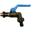 S&M 180033 - Griffin 3/4 Gelo Sfera Manico in Polipropilene Nero con ripresa Automatica di plastica Blu