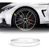 4R Quattroerre.it 10300 Wheel Trim Strisce Adesive Rifrangenti per Cerchi Auto, Bianco, 5 mm x 6 mt