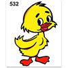 4R Quattroerre.it 532 Adesivi Sticker Papero, 10 x 12 cm