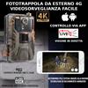 TECNOGM hc-900live FOTOTRAPPOLA VIDEO LIVE CAMERA FOTO LADRI 4K APP TELEFONO 4G HD SPIA INFRAROSSI