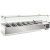 Vetrina refrigerata portacondimenti GN 1/4 - 200x33x43,5H. * linea ECO *