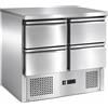 Saladette refrigerata 4 cassetti. Piano di lavoro inox. 90x70x85H. * linea ECO *