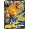 Friki Monkey Carte Pokemon Promo originali Jumbo XXL, carte GX, V, EX, protezione extra near Mint, carta promozionale in inglese (Raichu GX)