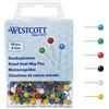 WESTCOTT - Ferri a testa tonda, 100 pezzi, diametro 5 mm 5 mm, multicolore 5 mm Multicolore