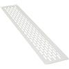 sossai® Griglia di ventilazione in alluminio - Alucratis (1 pezzo) | Rettangolare - dimensioni: 48 x 8 cm | Colore: bianco | areazione