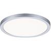 Paulmann 93038 Faretto da incasso Areo VariFit IP44 Bianco neutro 175 mm rotondo, incl. lampada da soffitto in materiale plastico Cromato opaco da 1x13 Watt, 4000 K
